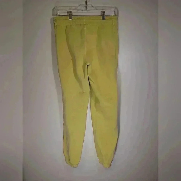 TNA Aritzia Sweatfleece Cozy Fleece Boyfriend Fit Joggers Yellow Women's XS - Picture 3 of 4
